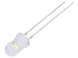 LED diode, cool white, 5mm, 15mA, 60°, THT 143783