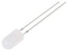 LED diode, cool white, 5mm, 750~1120mcd, 20mA, 30°, THT