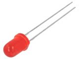 LED diode, red, 5mm, 40mcd, 20mA, 60°, THT 143941