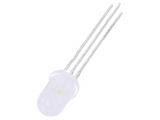 LED diode, red/green, 5mm, 55mcd, 20mA, 40°, THT