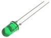 LED diode, green, 5mm, 40~50mcd, 20mA, 14°, THT