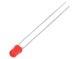 LED diode, red, 3mm, 10~15mcd, 20mA, 22°, THT