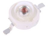 LED диод, червен, 5.75x5.5mm, 350mA, 130°, lambert, SMD