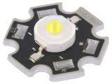 LED diode, cool white, 5.75x5.5mm, 350mA, 130°, lambert, SMD