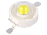 LED diode, cool white, 5.75x5.5mm, 700mA, 130°, lambert, SMD