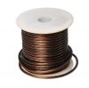 Power conductor, for audio/video signal, 1x6mm2, oxygen-free copper (OFC), brown, silicon rubber (SiR)
