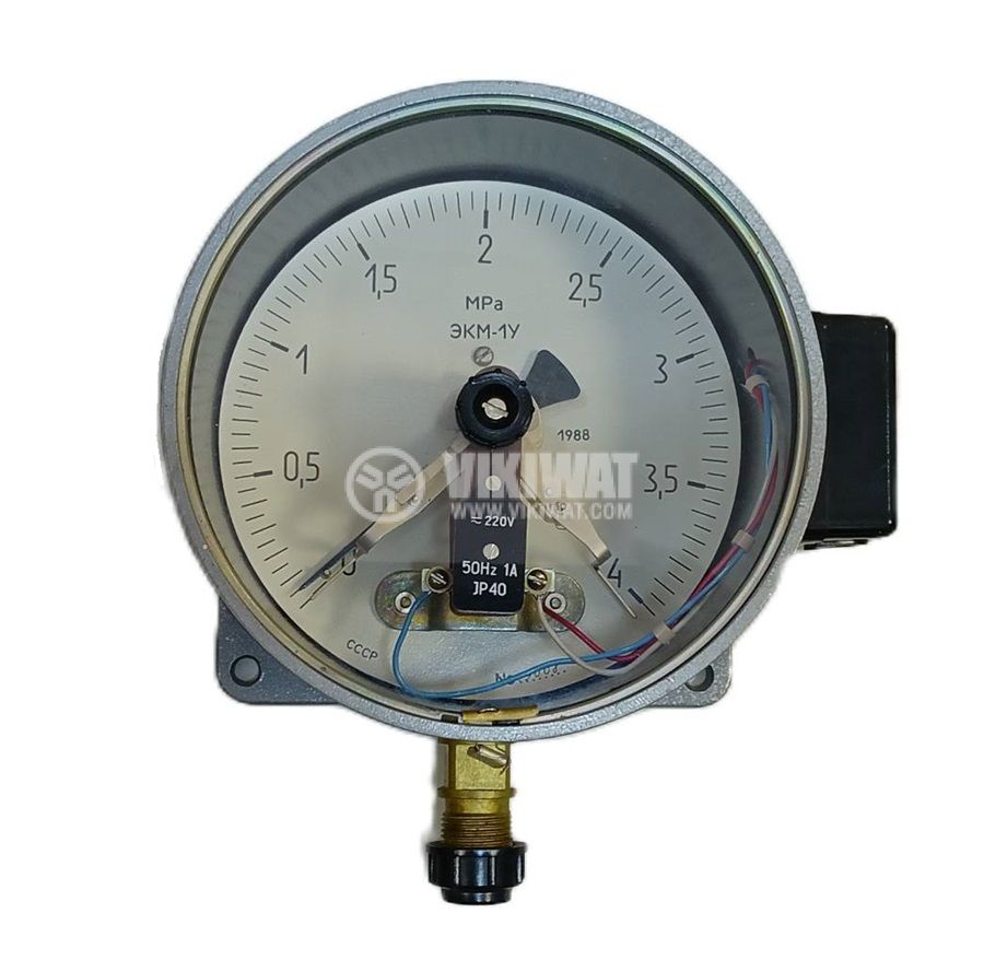 Манометър, индикаторен, аналогов, ф160x100mm, 0~4MPa, 0.05MPa, NO+NC
 - Викиват Манометър, индикаторен, аналогов, ф160x100mm, 0~4MPa, 0.05MPa, NO+NC