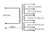 Автотрансформатор, екраниран, 220VAC / 2x18.7 + 35.8 + 34.5 + 2.2VAC, 60VA UNITRA B-4247-174-4 - 2 - Викиват Автотрансформатор, екраниран, 220VAC / 2x18.7 + 35.8 + 34.5 + 2.2VAC, 60VA UNITRA B-4247-174-4 - 2