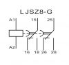 Реле за време JSZ8-G-05, аналогово, 24VDC, 2NC+2NO, 250VAC, 3A, 0 - 60s/0 - 60min - 5