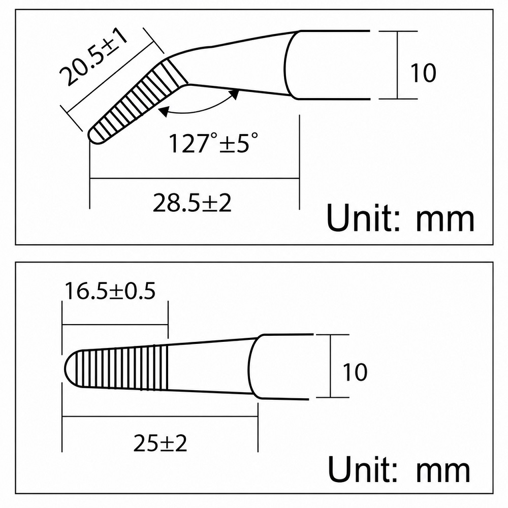 Set of tweezers, 2 pcs., insulated, 908-T301, PRO'S KIT