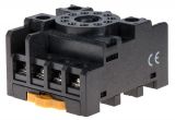 Relay socket, 300VAC, 10A, 11pin, DIN rail mounting