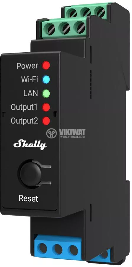 Wi-Fi reley Shelly PRO 1 one channel DIN шина 268001