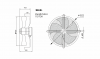 Fan Industrial Axial FDA-4E-450S, ф450mm, 220VAC, 240W, 5410m3/h - 7