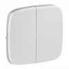 Cover for 2-gang switch, Legrand, Valena Allure, color pearl, 755029