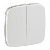 Cover for 2-gang switch, Legrand, Valena Allure, color pearl, 755029