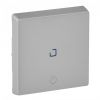 Cover for switch, with lens and timer, Legrand, Valena Life, color aluminium, 755212