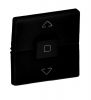 Cover for roller blind switch, Legrand, Valena Life, color black, 756142