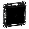 Two-way switch, 10A, 250VAC, built-in, black, with LED, 756326
