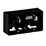 2-gang mounting box, surface mount, black, Valena Life, Legrand, 754067