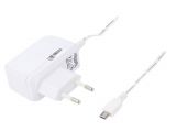 Adapter, 5VDC, 2A, 10W, 90~264VAC, USB, switched-mode, CLW-1005-W2E-ERMU-WH