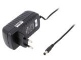 Adapter, 12VDC, 2A, 24W, 90~264VAC, 5.5x2.1mm, switched-mode, CLW-2412-W2E-EB