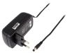 Adapter, 24VDC, 1A, 24W, 90~264VAC, 5.5x2.1mm, switched-mode, CLW-2424-W2E-EB
