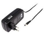 Adapter, 12VDC, 2A, 24W, 90~264VAC, 5.5x2.1mm, switched-mode, CLW-3612-W2E-EB