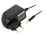 Adapter, 24VDC, 1A, 24W, 90~264VAC, 5.5x2.1mm, switched-mode, SYS1308N-2424-W2E