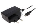 Adapter, 5VDC, 2.4A, 12W, 90~264VAC, 5.5x2.1mm, switched-mode, SYS1381N-1205-W2E-MICROUSB