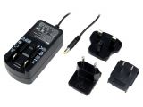 Adapter, 12VDC, 2A, 24W, 90~264VAC, 5.5x2.1mm, switched-mode, SYS1541-2412-EU/UK/US