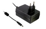 Power adapter, 15VDC, 2.4A, 36W, 80~264VAC, 5.5x2.1mm plug, switching, GSM36E15-P1J