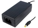 Adapter, 24VDC, 2.71A, 65W, 90~264VAC, 5.5x2.1mm, switched-mode, SYS1548-6524-T3