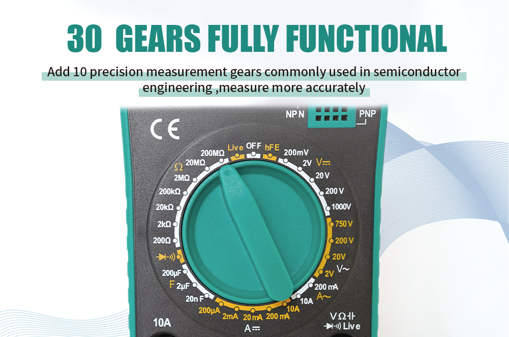 Мултицет MT-1226, LCD, Vdc, Vac, Adc, Aac, Ohm, True RMS, PRO'S KIT