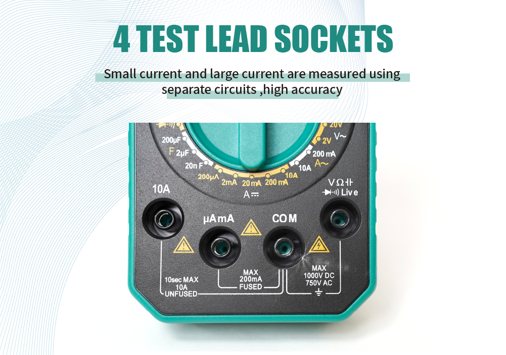 Мултицет MT-1226, LCD, Vdc, Vac, Adc, Aac, Ohm, True RMS, PRO'S KIT