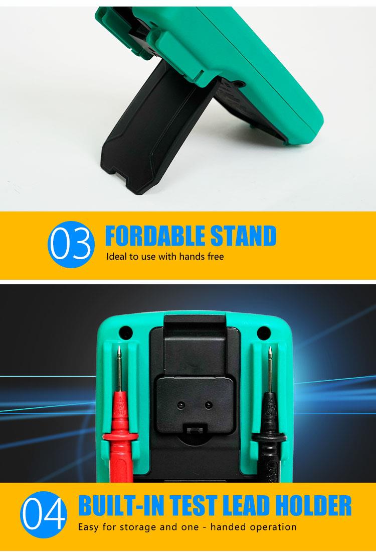 Multiset MT-1820N with USB, True RMS, Vdc, Vac, Adc, Aac, Ohm, F,Hz, °C, PRO'S KIT