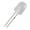 LED diode, diffused, white, Ф10 mm