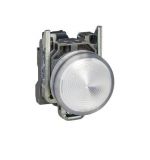 Indicator lamp LED, XB4BVM1EX, 240VAC, white, ф22, IP65