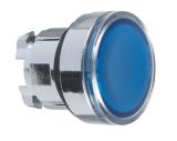 Глава за бутон ZB4, ZB4BA68, син, ф22mm, LED, IP66