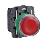 Panel Button switch, 3A/240VAC, XB5AW34M5, red, ф22mm, LED, IP65