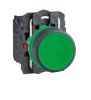 Panel Button switch, 3A/230VAC, XB5AA35, green, ф22mm, IP65
