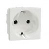 Single socket outlet, 16A, 250VAC, white, for built-in, schuko, New Unica, NU303618 

