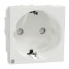 Single socket outlet, 16A, 250VAC, white, for built-in, schuko, New Unica, NU303720 
