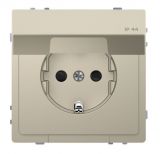 Single socket outlet, 16A, 250VAC,  saharа, for built-in, schuko, System M, IP44, MTN2314-6033