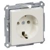 Single socket outlet, 16A, 250VAC, white, for built-in, schuko, Merten,MTN2301-0319
