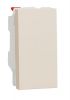 Light switch 1pole single, 10A, 250VAC, for built-in, cream, New Unica, NU310144 
