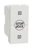 Roller switch, 10A, 250VAC, for built-in, white, New Unica, NU310818SC 
