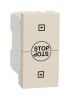 Roller switch, 10A, 250VAC, for built-in, cream, New Unica, NU310844SC 

