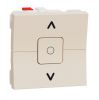 Roller switch, 6A, 250VAC, for built-in, cream, New Unica, NU320844 
