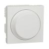Rotary dimmer, 230VAC, white, for built-in, New Unica, antibacterial, NU351420

