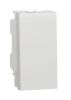 Push-button, 10A, 250VAC, white, for built-in, NO/NC, NU313618

